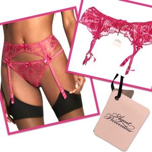 $115 Agent Provocateur sparkle suspender AP6 US 12 L XL Iridescent